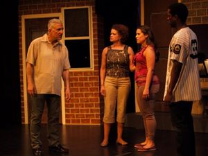 Richard Colonna, Cathryn Hardy, Gina Naomi Baez and Uton Onyejekwe Photo