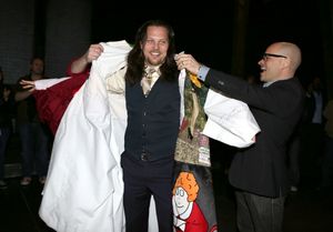David Westphal with Jason Wooten & Michael Arnold (recipient for ''MOTOWN The Musical Photo