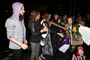 Jason Wooten with Constantine Maroulis, Deborah Cox, Courtney Markowitz  with cast  Photo