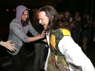 Jason Wooten with Constantine Maroulis  Photo
