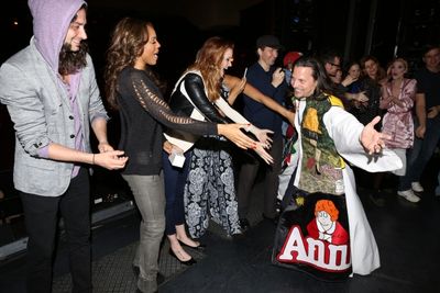 Jason Wooten with Constantine Maroulis, Deborah Cox, Courtney Markowitz & Emmy Raver- Photo