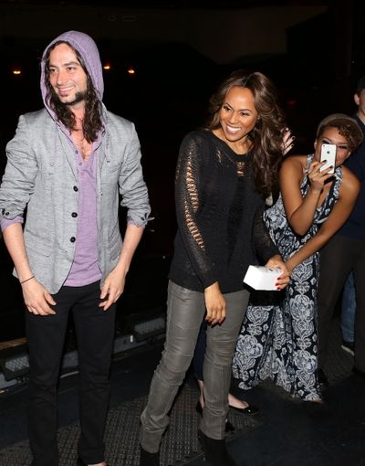 Constantine Maroulis, Deborah Cox, Courtney & Emmy Raver-Lampman with cast  Photo