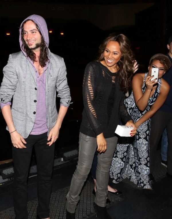Constantine Maroulis, Deborah Cox, Courtney & Emmy Raver-Lampman with cast  Photo