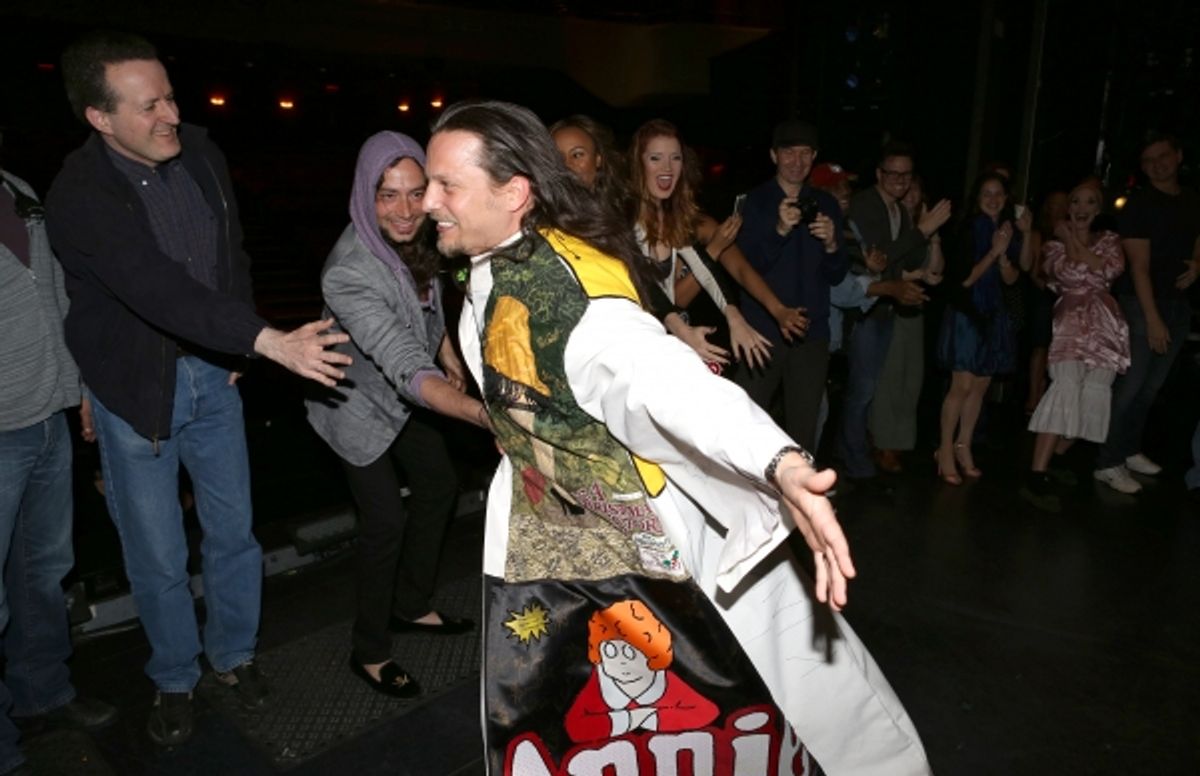 Constantine Maroulis & Jason Wooten with cast  at 