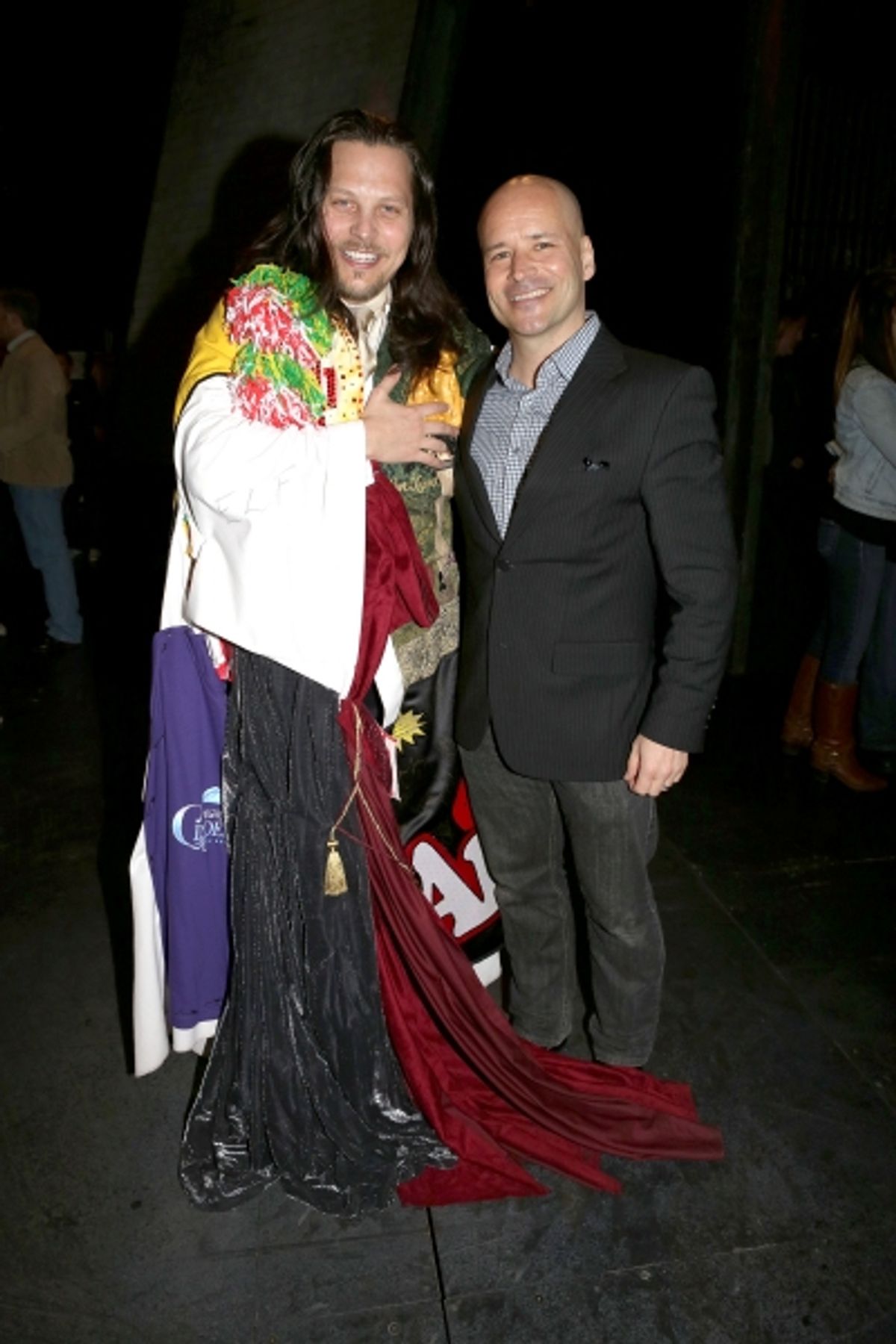 Jason Wooten & Michael Arnold (recipient for ''MOTOWN The Musical'') at Inside the JEKYLL & HYDE Gypsy Robe Ceremony!