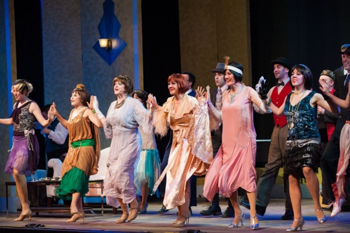 Andrea McArdle with the Ensemble at 