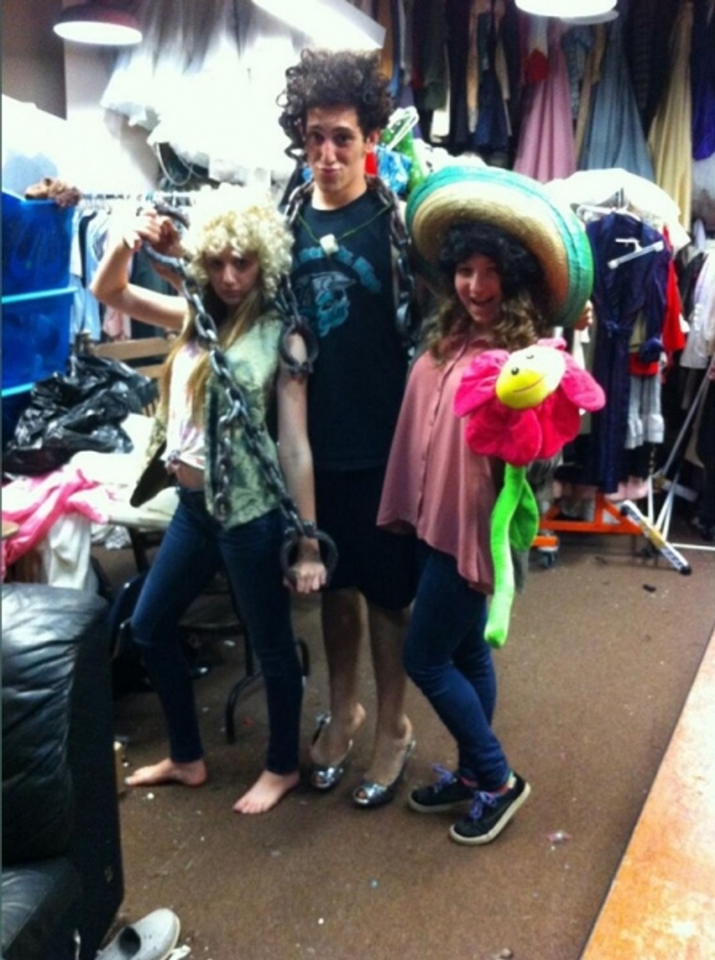 Photo Flash: Saturday Intermission Pics, April 20, Part 2 - NEWSIES, ONCE Send More Love to Boston & First SIP from Paper Mill's 'MODERN MILLIE'!  Image