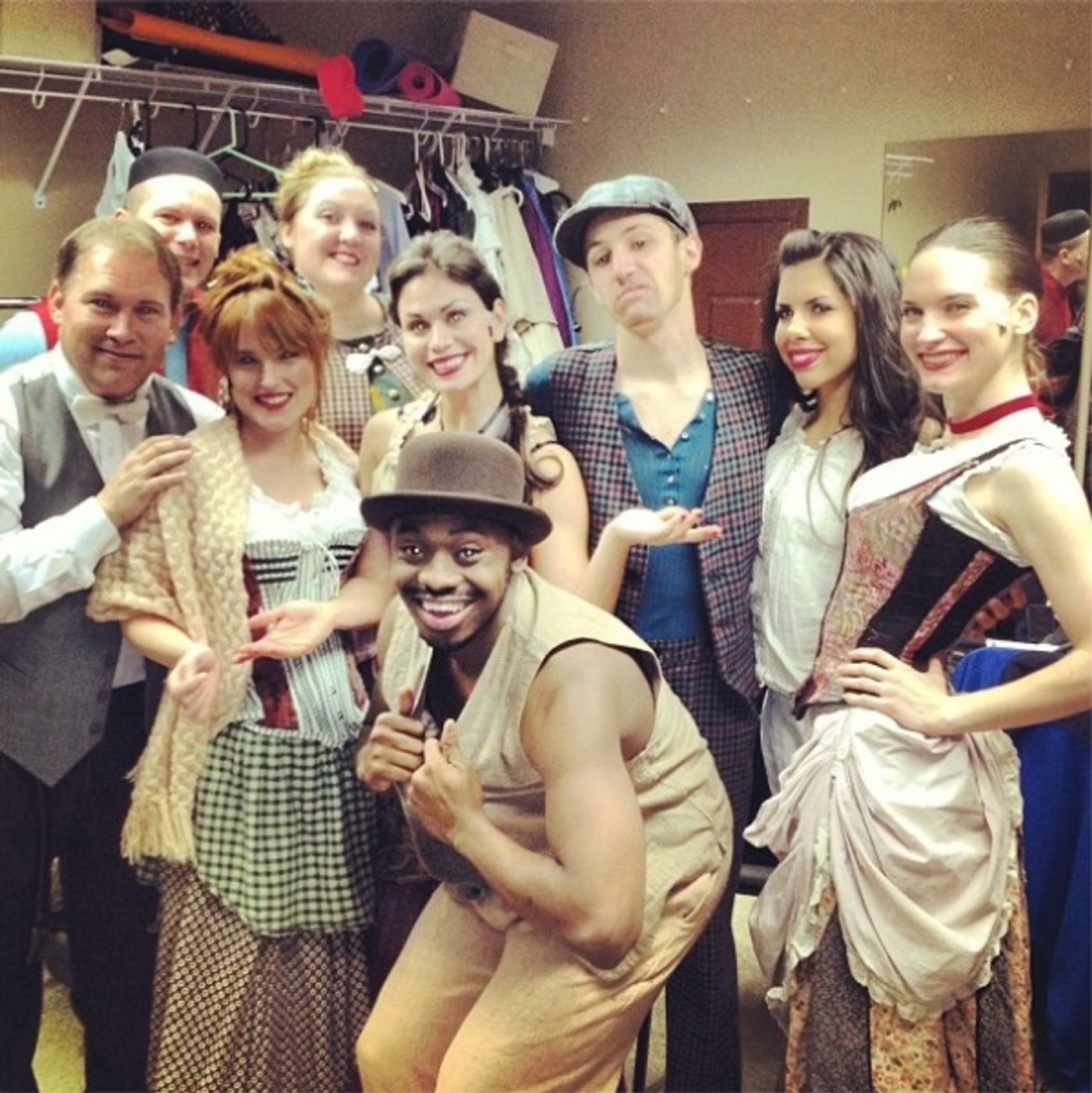 Photo Flash: Saturday Intermission Pics, April 20, Part 2 - NEWSIES, ONCE Send More Love to Boston & First SIP from Paper Mill's 'MODERN MILLIE'!  Image