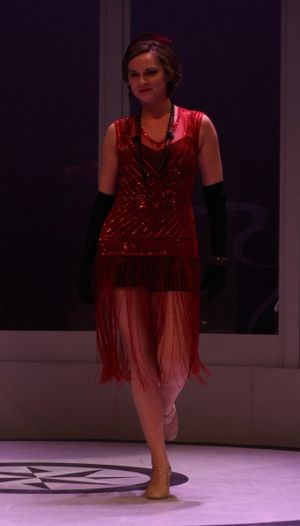 Zelda (Kendall Anne Thompson) shows off her 1920's flapper outfit. @ BroadwayWorld Zelda (Kendall Anne Thompson) shows off her 1920's flapper outfit. Photo