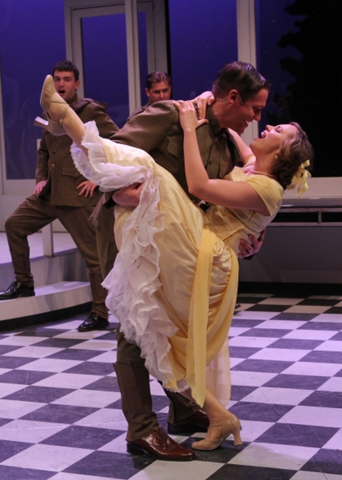 Scott (Bradley Beahen) dances with Zelda (Kendall Anne Thompson) during their first meeting. at 