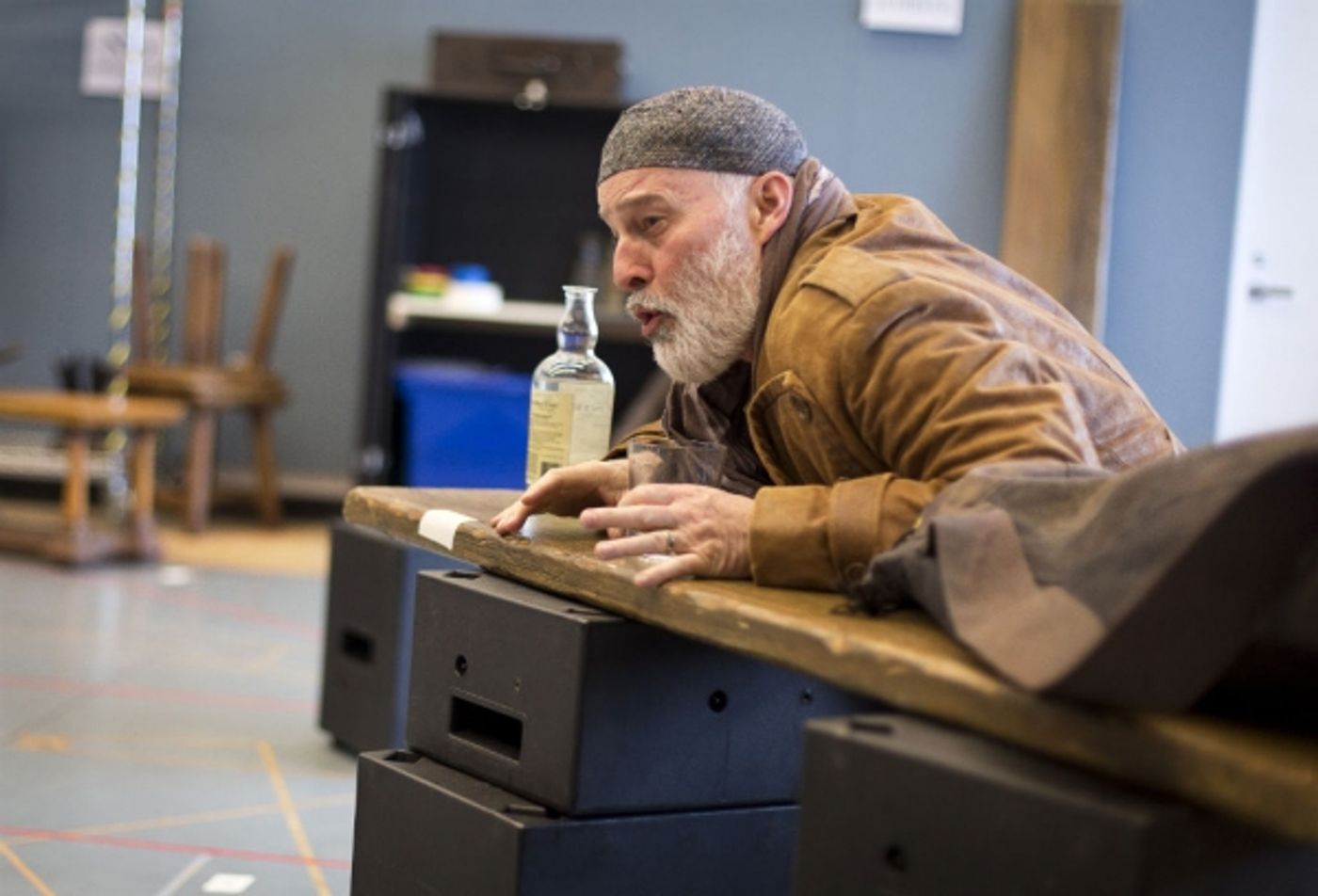 Photo Flash: Sneak Peek at Stephen Yoakam in Rehearsals for Guthrie's AN ILIAD  Image