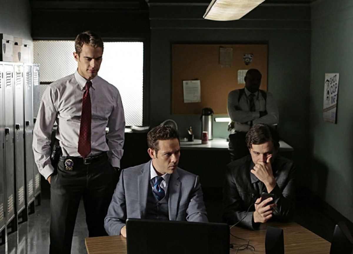 Theo James, Kevin Alejandro, Brian Avers at 