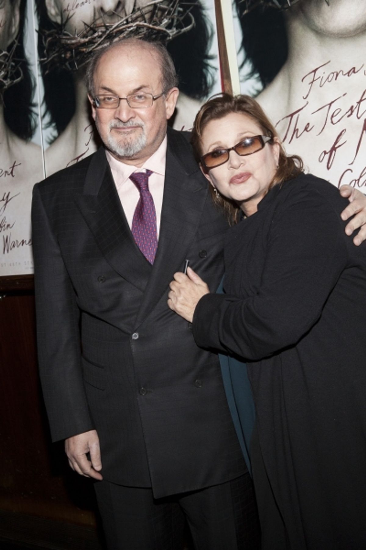 Salman Rushdie and Carrie Fisher at 