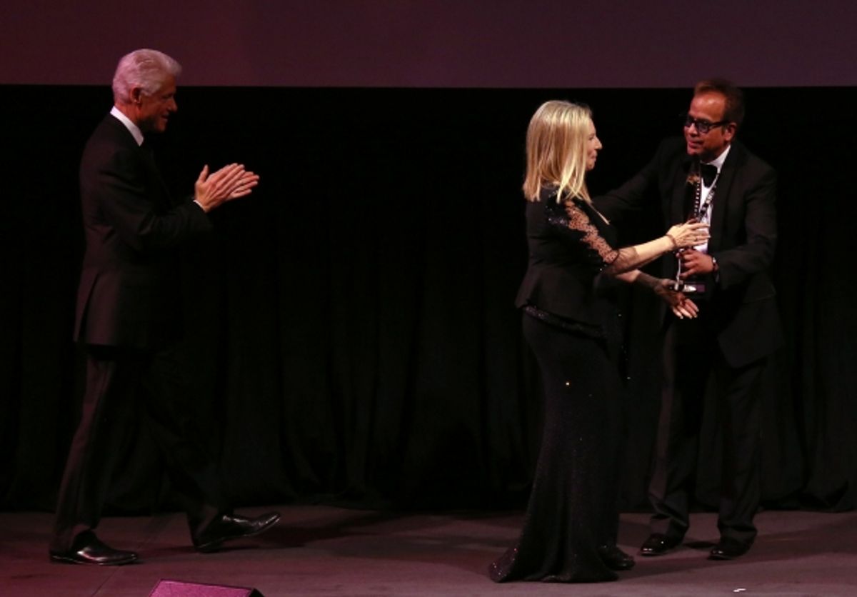 Bill Clinton, Barbra Streisand & Richard Jay Alexander at 