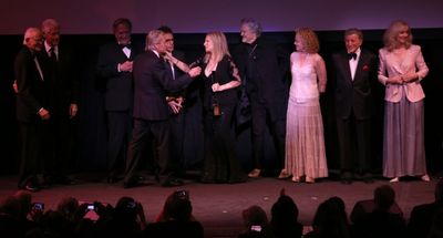Alan Bergman, Bill Clinton,  George Segal, Michael Douglas, Ben Stiller, Barbra Strei Photo