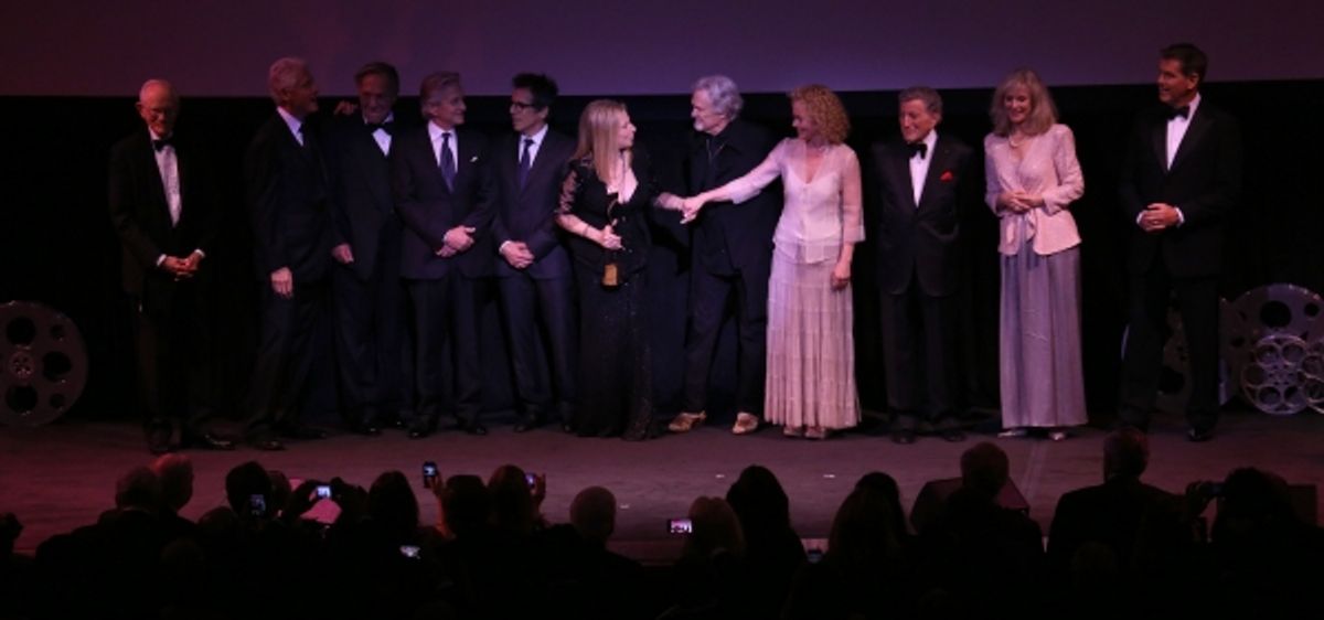 Alan Bergman, Bill Clinton,  George Segal, Michael Douglas, Ben Stiller, Barbra Streisand, Kris Kristofferson, Amy Irving, Tony Bennett, Blythe Danner & Pierce Brosnan at 