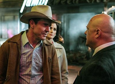 Dennis Quaid, Carrie-Anne Moss, Michael Chiklis Photo