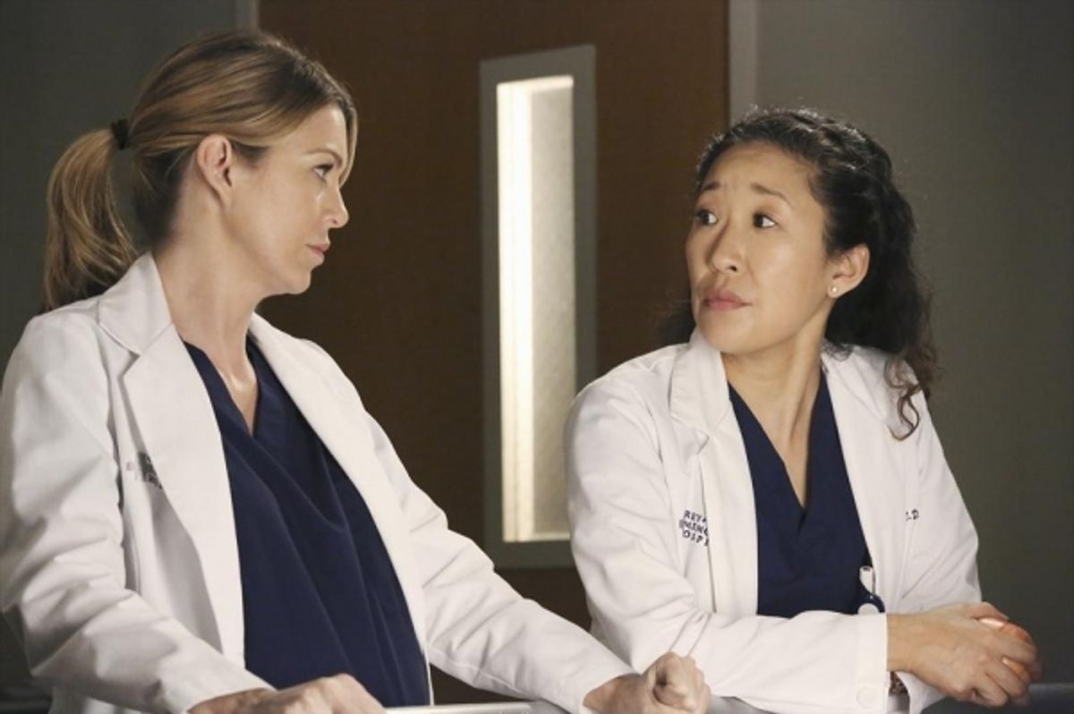 Ellen Pompeo, Sandra Oh at 