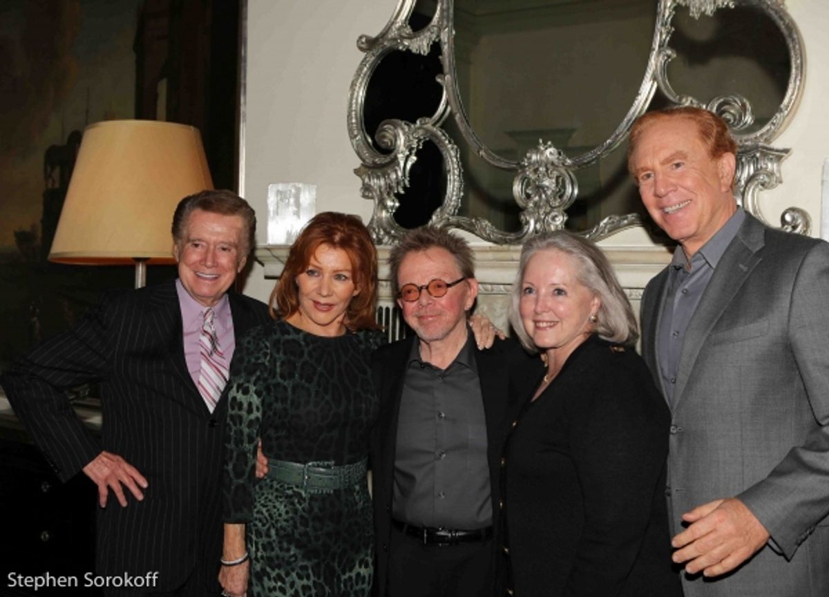 Regis Philbin, Joy Philbin, Paul Williams, Peggy Masterson Kalter, Alan Kalter at 