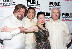 Oskar Eustis, Jose Llana, Ruthie Ann Miles, David Byrne @ BroadwayWorld Oskar Eustis, Jose Llana, Ruthie Ann Miles, David Byrne Photo