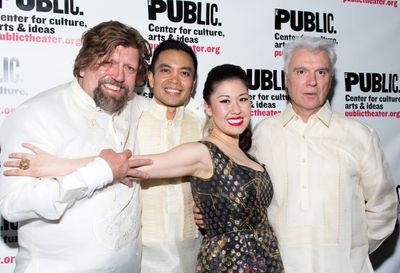 Oskar Eustis, Jose Llana, Ruthie Ann Miles, David Byrne Photo