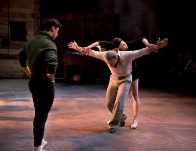 Michael Rosen, Michael Cerveris, Natalia Alonso Photo