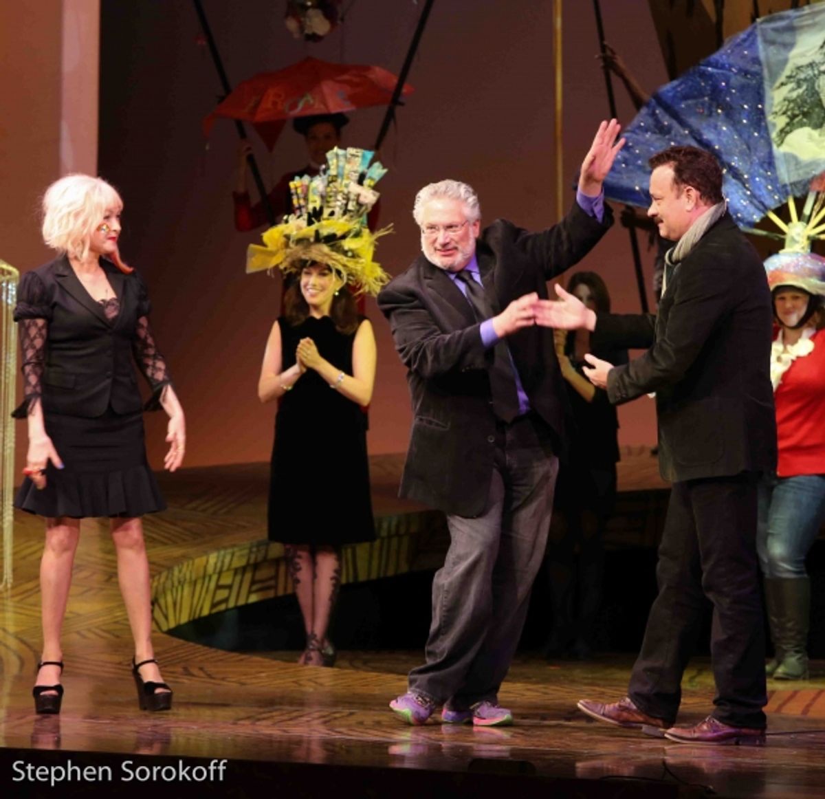 Cyndi Lauper, Harvey Fierstein, Tom Hanks at 