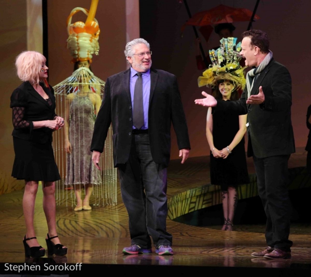Cyndi Lauper, Harvey Fierstein, Tom Hanks at 