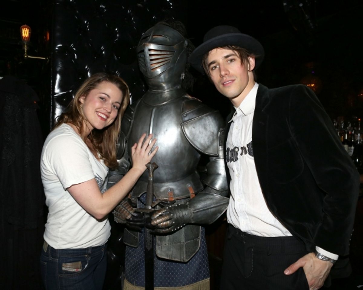 Reeve Carney with Rebecca Faulkenberry at 