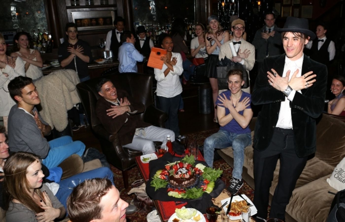 Exclusive Photo Coverage: SPIDER- MAN Cast Celebrates Reeve Carney's Birthday! Exclusive Photo Coverage: SPIDER- MAN Cast Celebrates Reeve Carney's Birthday! Image