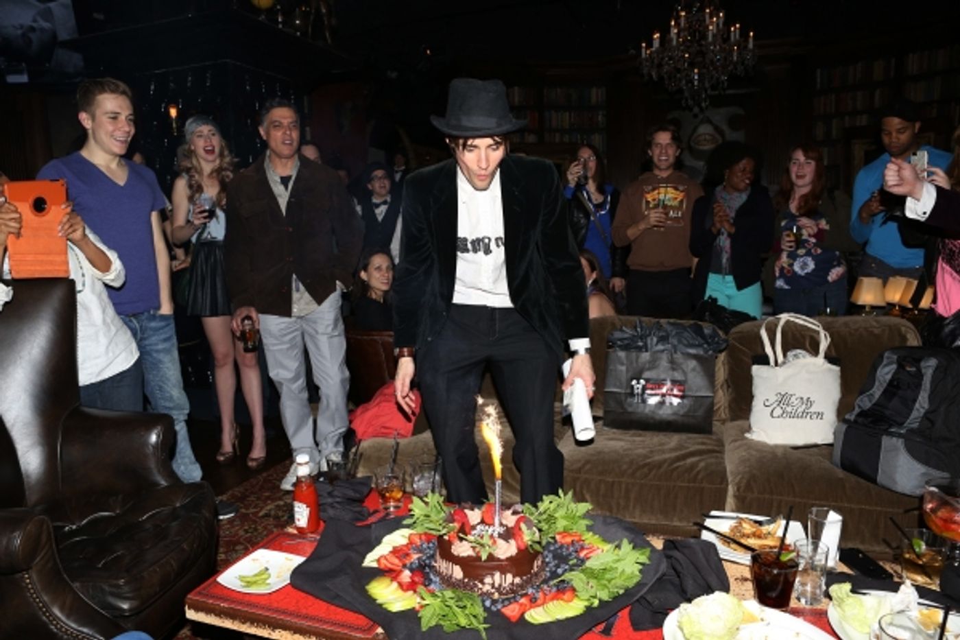 Exclusive Photo Coverage: SPIDER- MAN Cast Celebrates Reeve Carney's Birthday! Exclusive Photo Coverage: SPIDER- MAN Cast Celebrates Reeve Carney's Birthday! Image