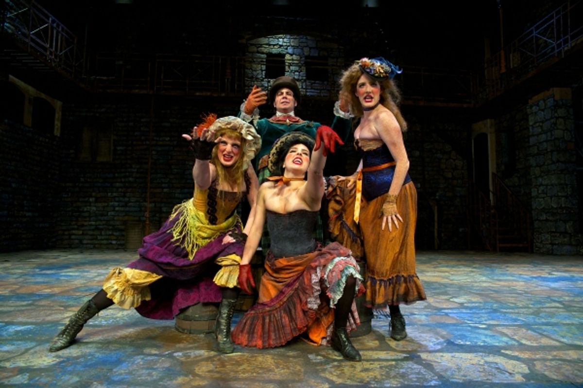 Ginger Bess, Dara Hartman and Sarah Killough with Justin Ivie at 