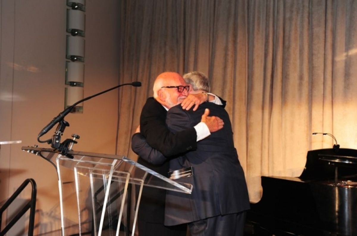 Hal Prince and Stephen Sondheim at 