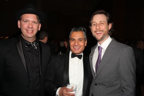 Steven P. Harrington and Jaime Rojo of Brooklyn Street Art, and Artist Patrick Miller Photo