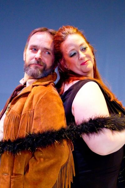 Scott Bellot as Sheriff Dodd and Boni McIntyre as Ms. Mona Photo