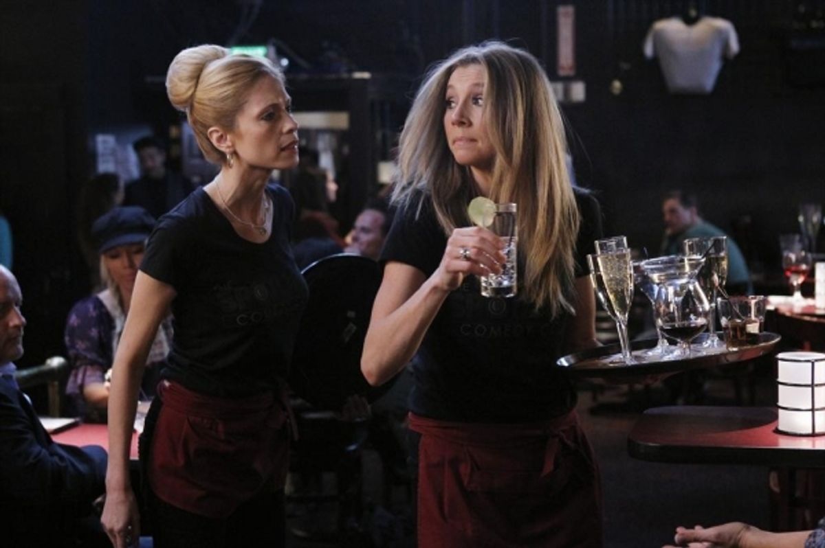 Emily Kosloski, Sarah Chalke at 