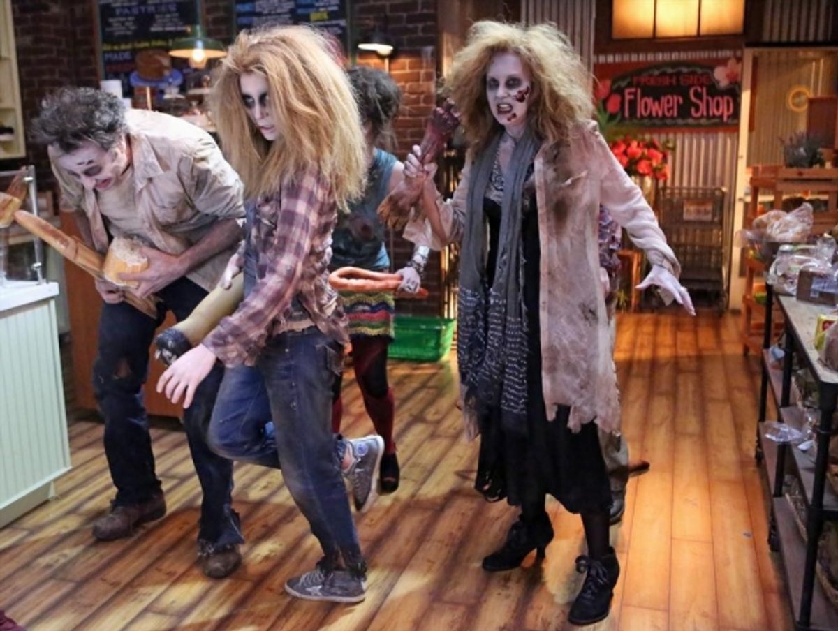 Brad Garrett, Sarah Chalke, Elizabeth Perkins at 