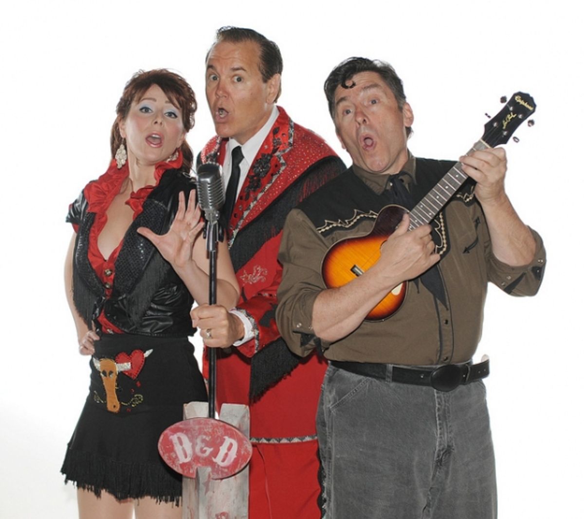 Lauren Shealy, Bruce Arntson and Matthew Carlton in THE DOYLE AND DEBBIE SHOW at 