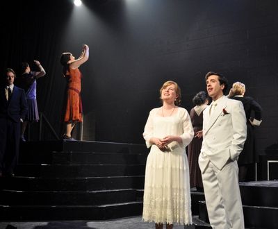 Laura McClain, Nate Lewellyn and Ensemble Photo