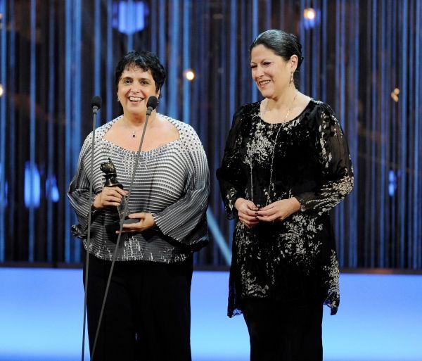 Nica Burns and Kim Poster pick up the award for Best Revival Photo