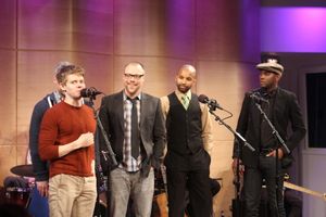 Andrew Keenan Bolger, Chris Miller, Antuan Raimone and Douglas Lyons @ BroadwayWorld Andrew Keenan Bolger, Chris Miller, Antuan Raimone and Douglas Lyons Photo