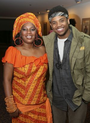 Yeni Kuti, Fela's oldest daughter, and Tristan Wilds @ BroadwayWorld Yeni Kuti, Fela's oldest daughter, and Tristan Wilds Photo