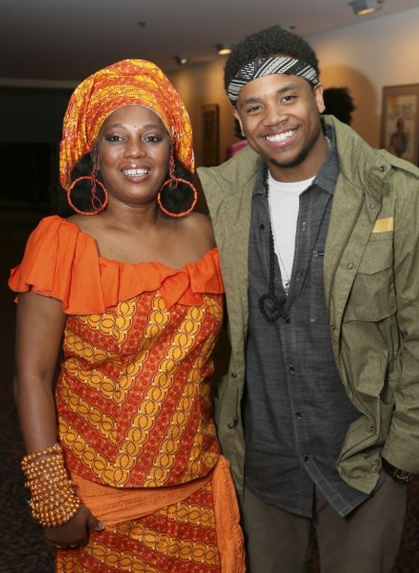 Yeni Kuti, Fela's oldest daughter, and Tristan Wilds Photo