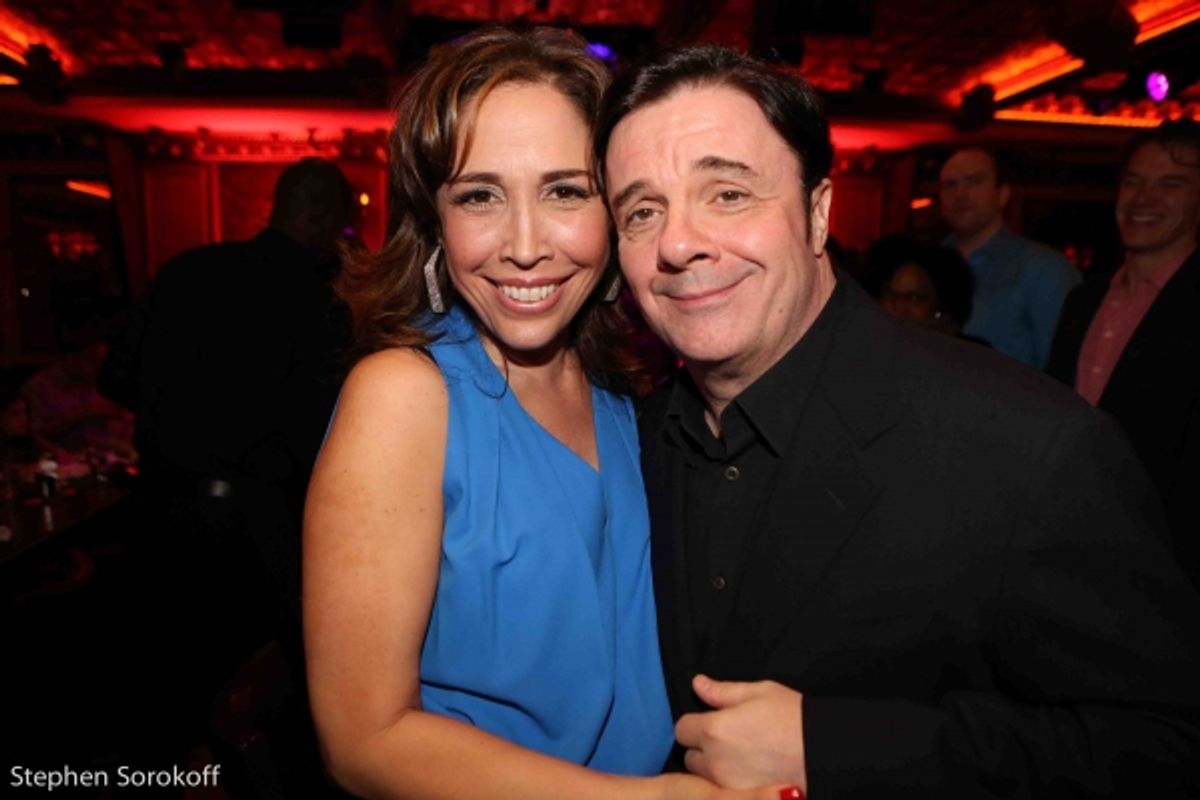Andrea Burns  & Nathan Lane at 