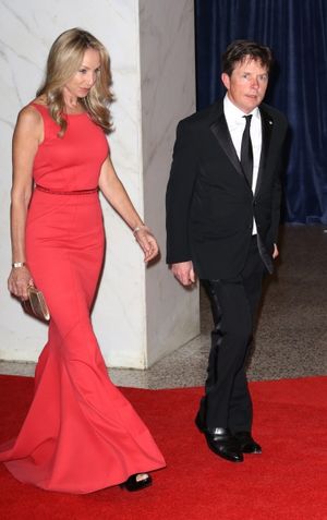 Tracy Pollan &amp; Michael J. Fox Photo