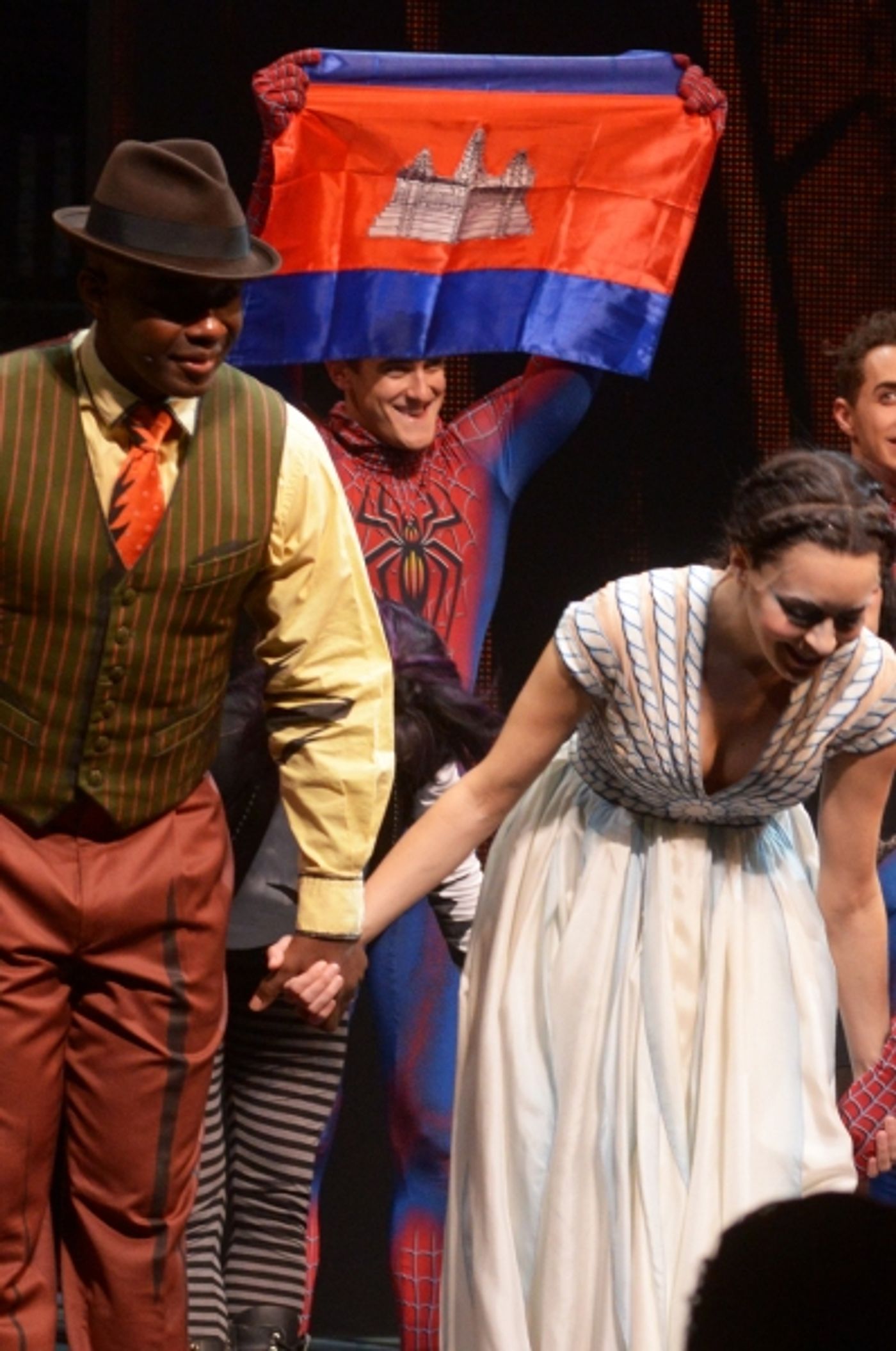 Photo Flash: Cambodian Shadow Puppet Troupe Wat Bo Visits SPIDER-MAN  Image