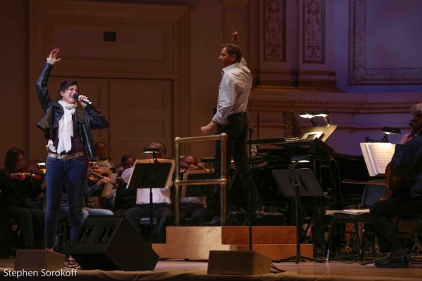Photo Coverage: In Rehearsal for the New York Pops 30th Anniversary Celebration With Megan Hilty, Laura Osnes and More! Image