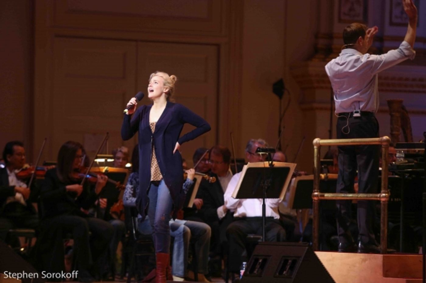 Photo Coverage: In Rehearsal for the New York Pops 30th Anniversary Celebration With Megan Hilty, Laura Osnes and More! Image