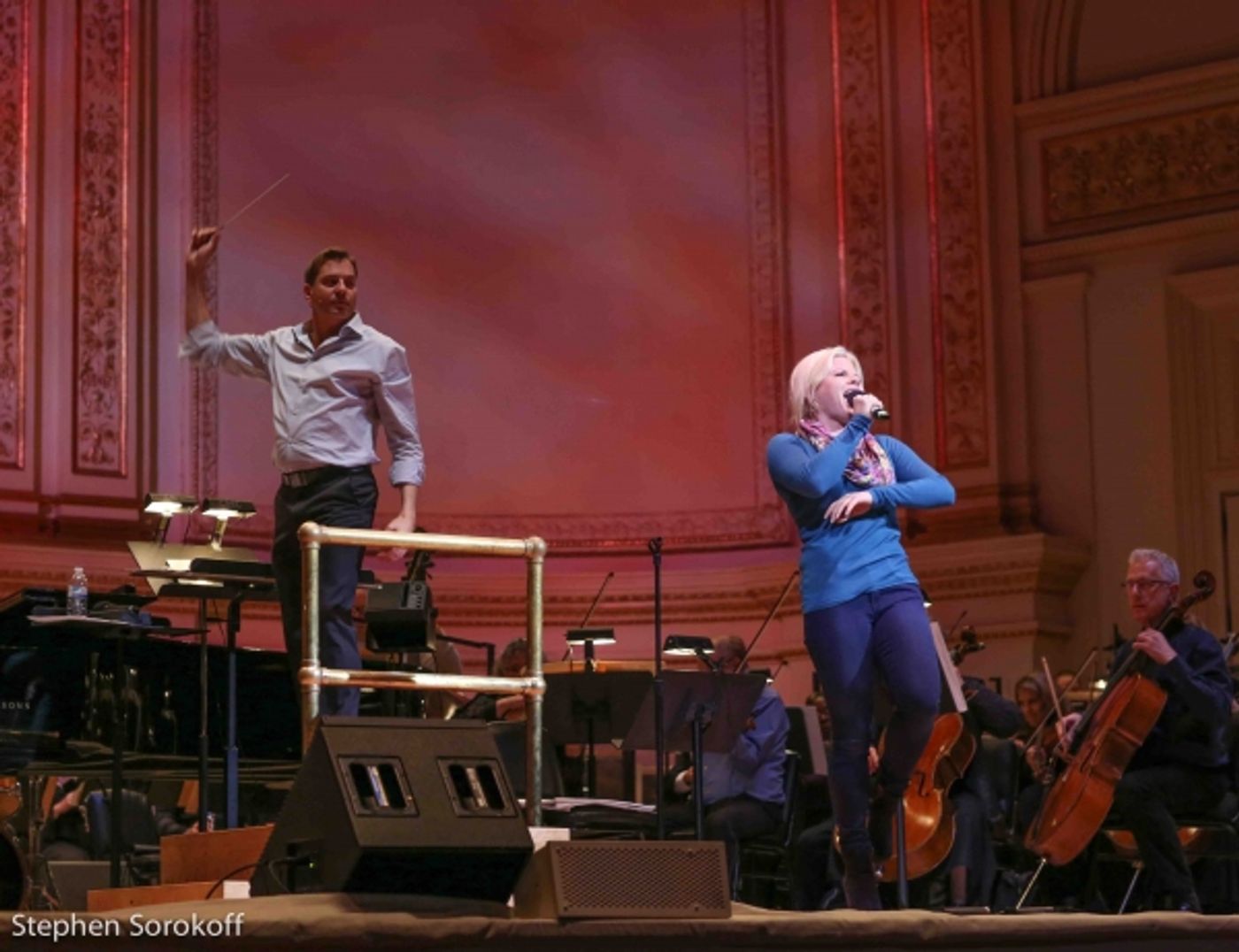 Photo Coverage: In Rehearsal for the New York Pops 30th Anniversary Celebration With Megan Hilty, Laura Osnes and More! Image