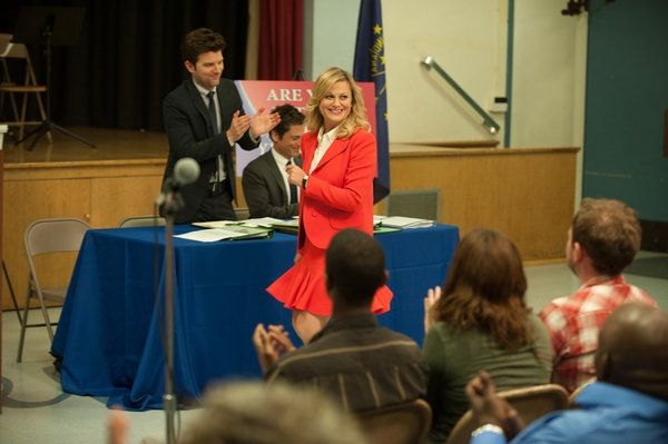 Adam Scott, Rob Lowe, Amy Poehler Photo